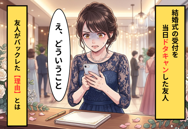 親友の結婚式の受付を頼まれた男性！？だが当日「行けなくなった」男性が式場に現れなかった【理由】とは！？