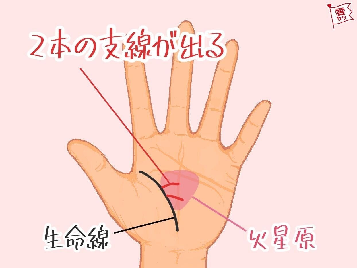 複数の異性から愛される手相