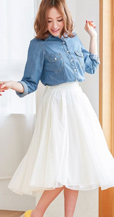 ワンウォッシュ2wayデニムシャツ「Pierrot」1,980円(税込)/画像提供:Pierrot