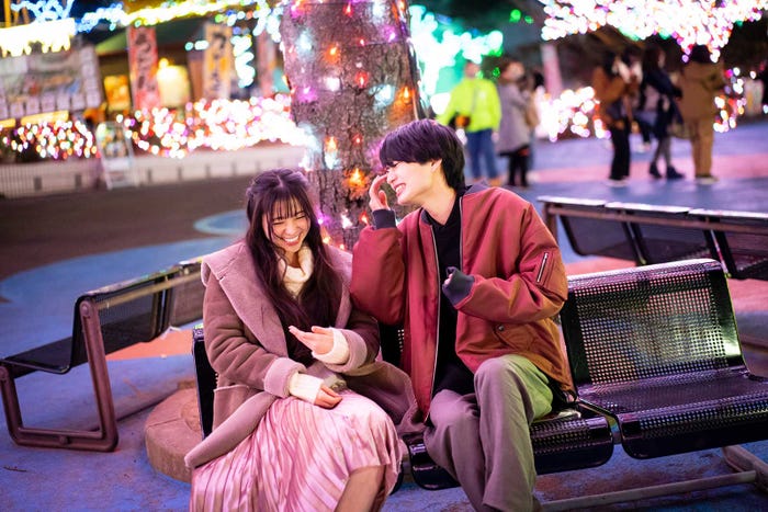 吉田伶香、杢代和人「恋とオオカミには騙されない」第1話(C)AbemaTV, Inc.