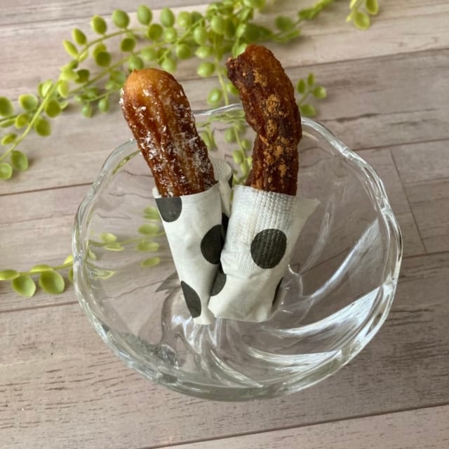 業務スーパーのチュロスを使ったココナッツシュガー・シナモンアレンジ