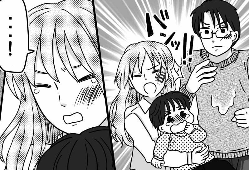 ＜貸した私がバカだった！？＞食事中、牛乳が…「息子が叩かれるッ！」【第7話まんが：リサの気持ち】