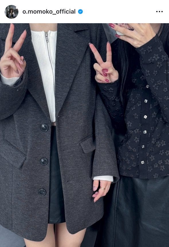 大園桃子Instagramより