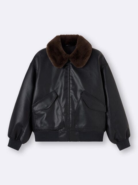 ウォームパデッドフライトジャケット 2025gu冬女性おすすめウォームパデッドフライトジャケット