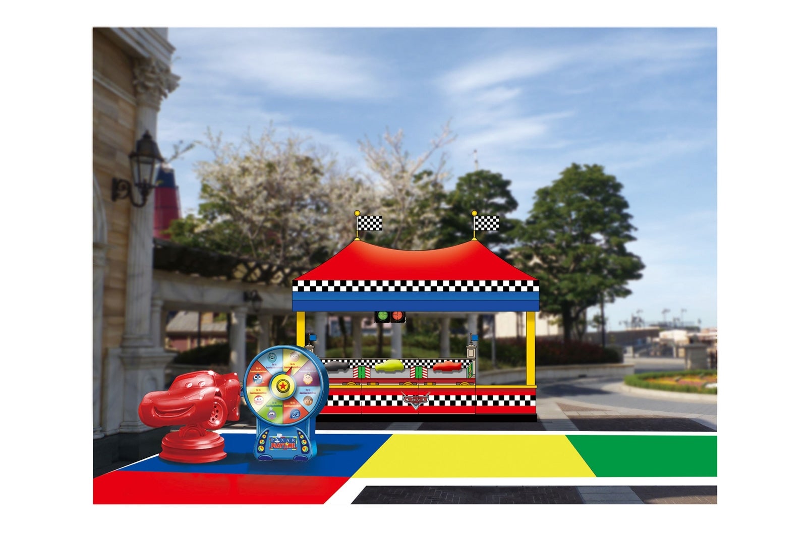 『カーズ』シリーズがテーマのゲームブース （C）Disney（C）Disney／Pixar