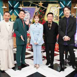 （左から）大悟、ノブ、白石麻衣、山内健司、濱家隆一（C）日本テレビ