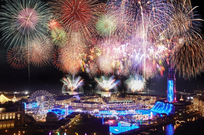 ワキノアートファクトリー社の花火/画像提供:ハウステンボス