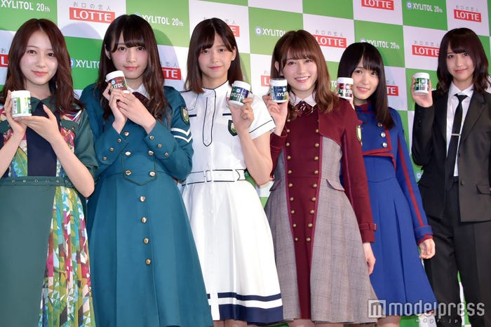 欅坂46(ひだりから)佐藤詩織、渡辺梨加、渡邉理佐、守屋茜、菅井友香、土生瑞穂 (C)モデルプレス