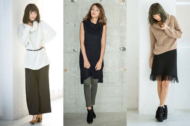 女っぽいヌケ感を演出！「タートルネック」でこなれレディに