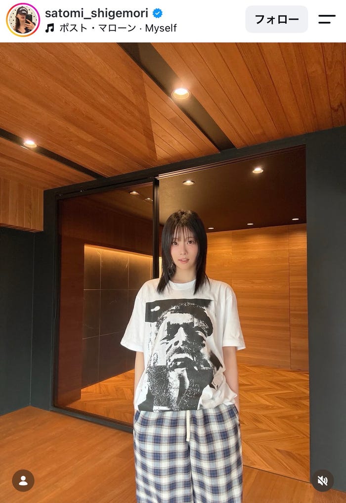 重盛さと美Instagramより