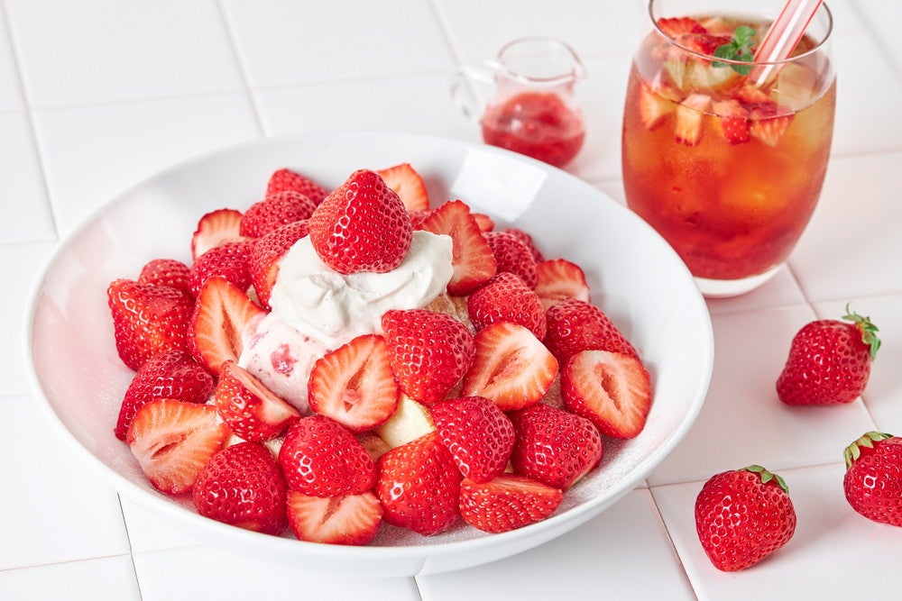 奇跡のパンケーキ 極・あまおうがいっぱい／画像提供：フレーバーワークス