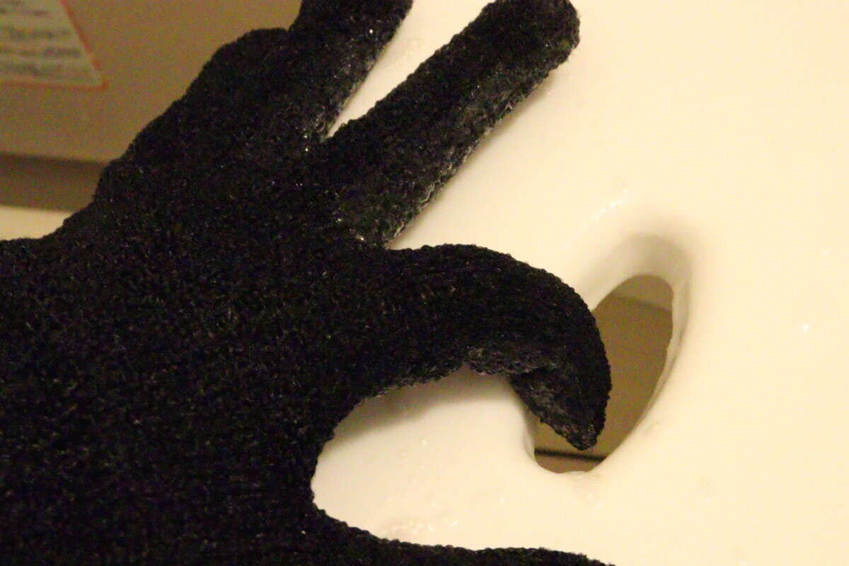 セリア　お掃除手袋　指