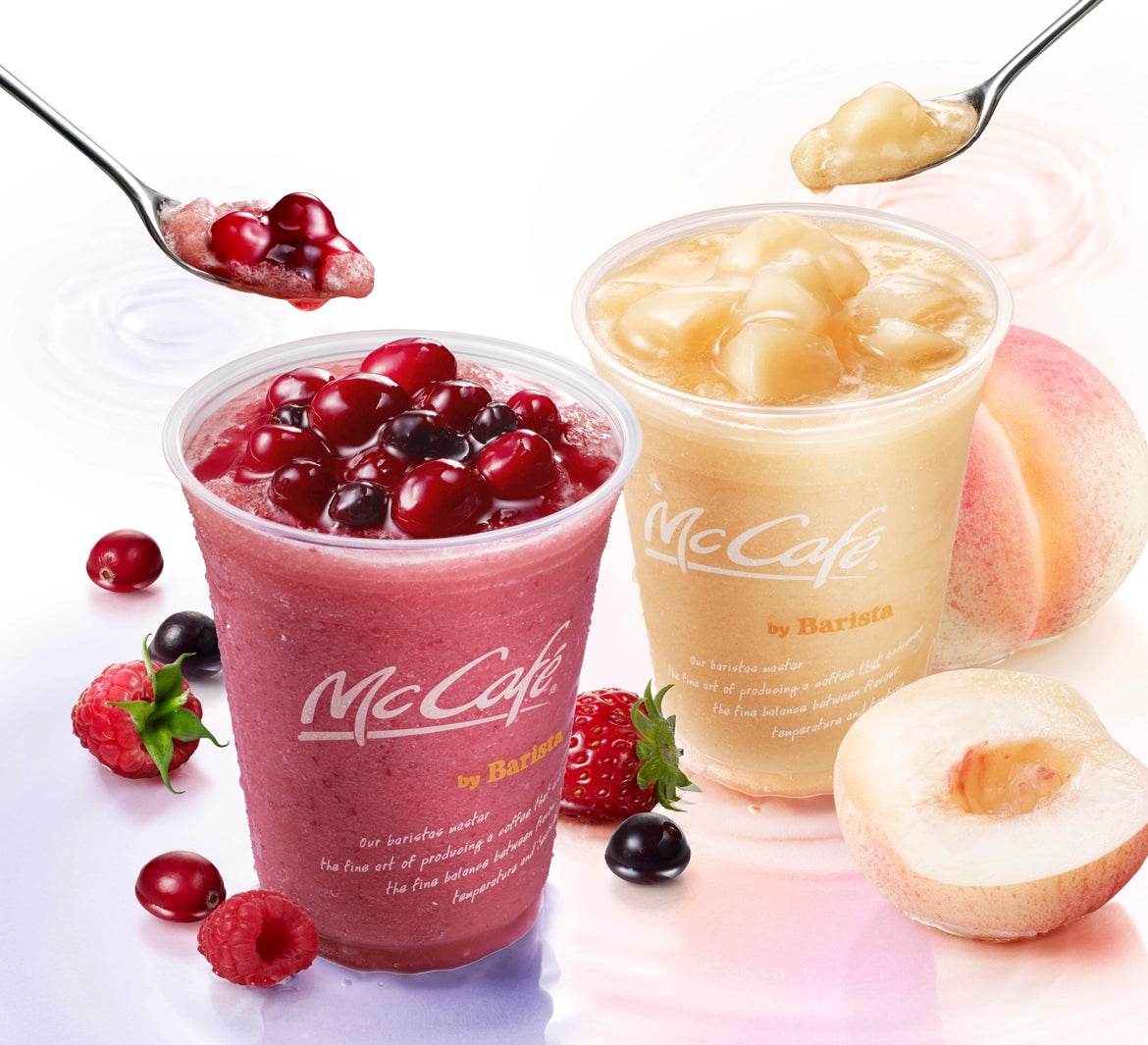 マクドナルド「ミックスベリースムージー」が期間限定登場　ジューシーなごろっと果肉