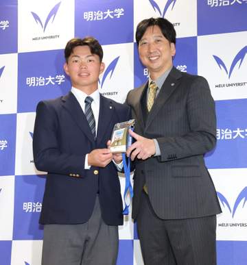 阪神 ドラフト1位・榊原に指名あいさつ 藤川監督「既にチームに通ずるものを持ち合わせている」