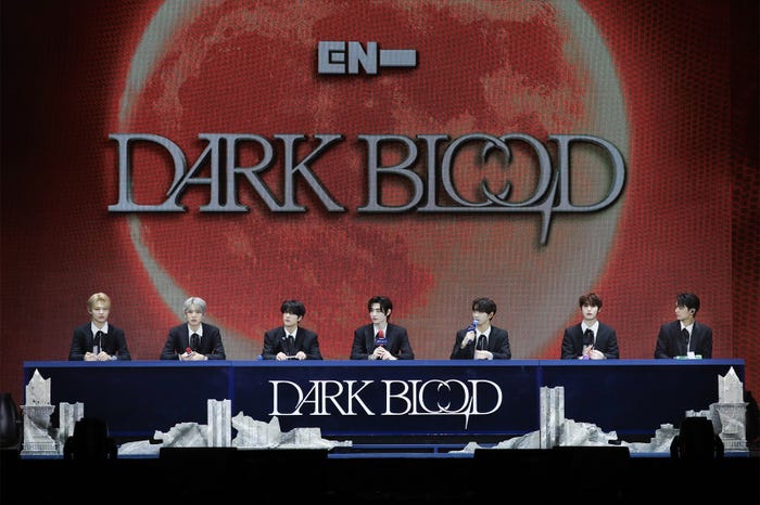 ENHYPEN 4th Mini Album『DARK BLOOD』メディアショーケース(P)&(C)BELIFT LAB Inc.