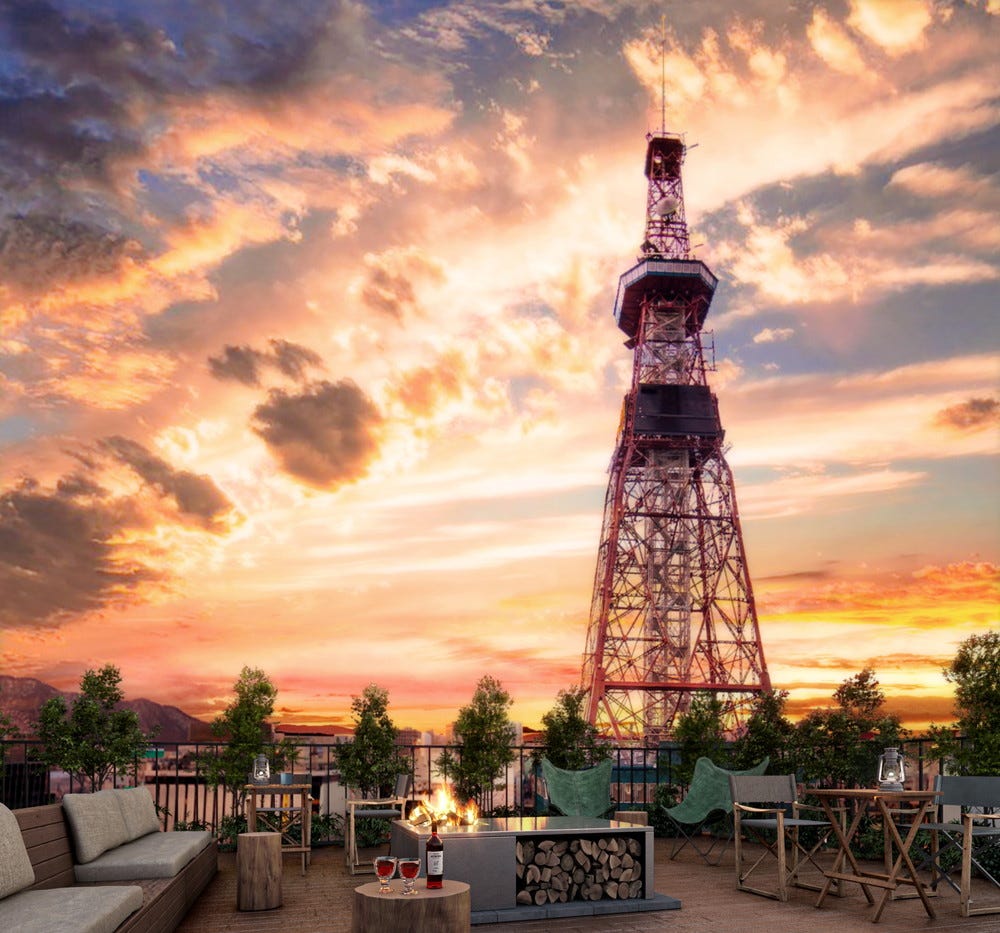 北海道「ザ ロイヤルパーク キャンバス 札幌大通公園」テレビ塔を眺めるルーフトップや客室を完備