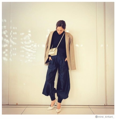 第1子妊娠の桐谷美玲、私服コーデに「妊婦に見えない」の声