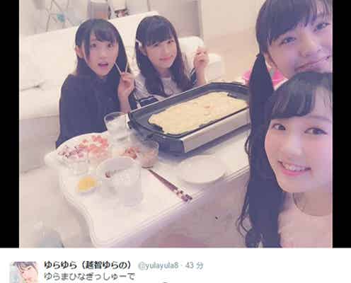 「Popteen」ゆらゆら×NMB48×フェアリーズメンバーでたこ焼きパーティー「みーんな関西人」