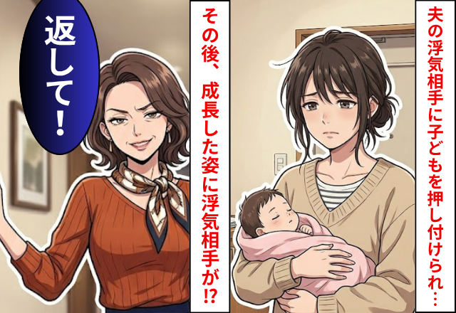 夫の浮気相手に”子ども”を押し付けられた妻！数十年後⇒その子が成長した姿に…浮気相手「返せ」