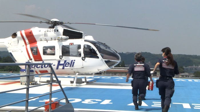 ドクターヘリに乗る女性に密着(写真提供:関西テレビ)