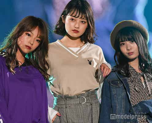 「Popteen」新専属モデルゆなたこ&きょうきょう&あやみん、3ショットでクールな眼差し<神コレ2019A/W>