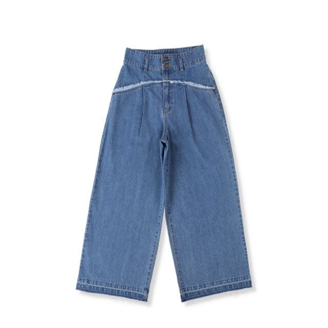 しまむら デニムワイドパンツ しまむらのデニムワイドパンツ