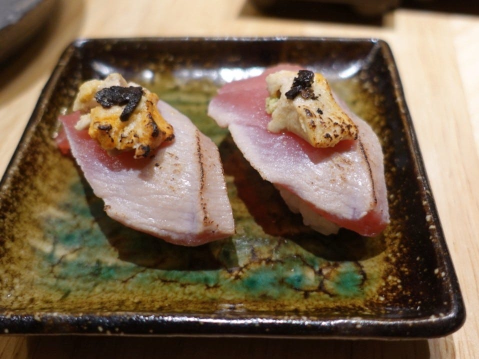 鮪ロッシーニ風