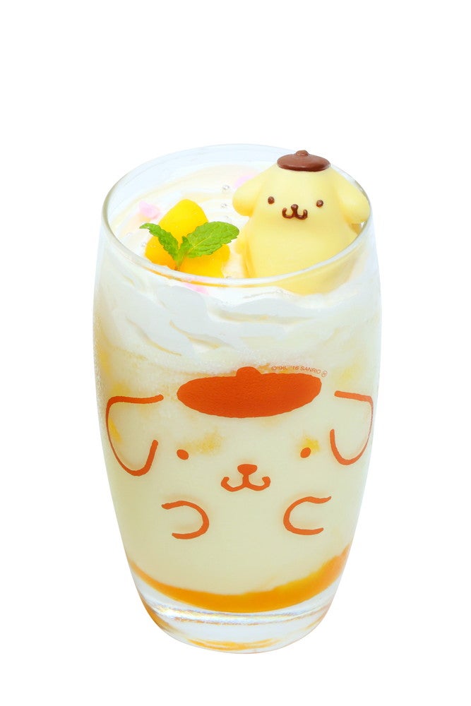 プリンくんのなんごくマンゴーラッシ~♪ 850円(C)2021 SANRIO CO.,LTD.APPROVAL NO.S620028