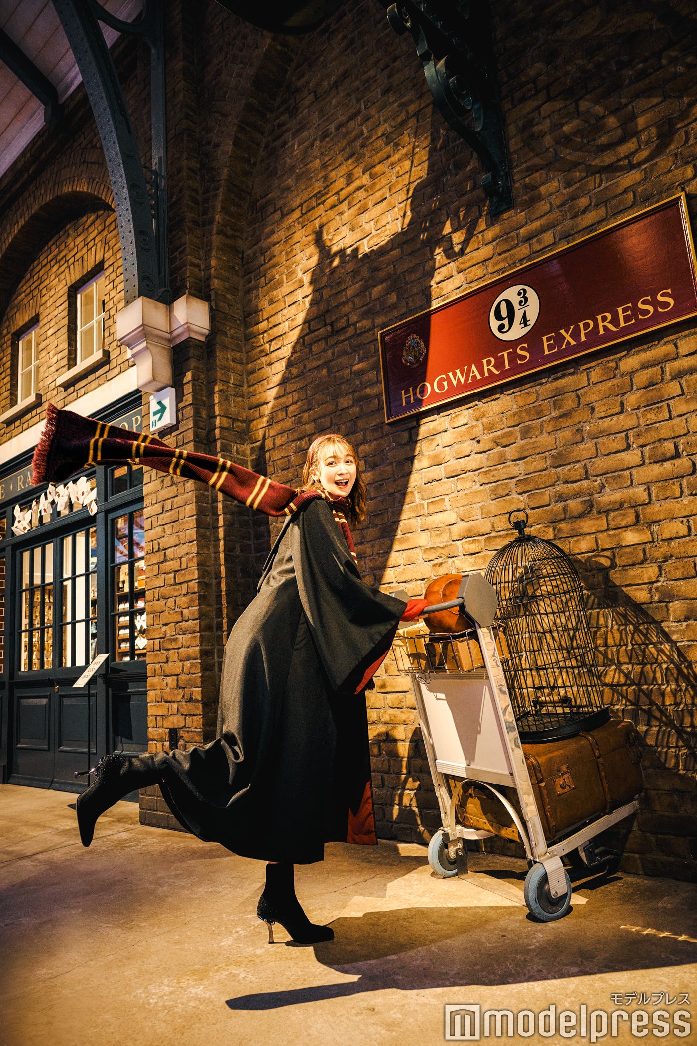9と3/4番線であのシーンを体験（C）モデルプレス