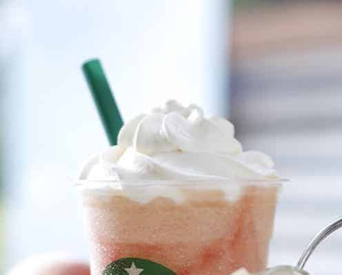 スタバ、ピーチづくしの新フラペが登場 華やかで贅沢な味わい