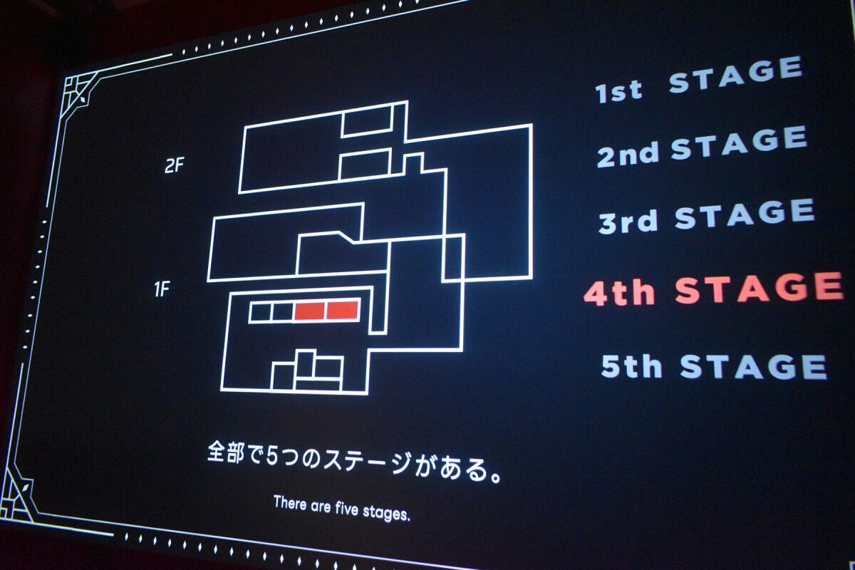 1st STAGEから5th STAGEまでの5つのステージがあります