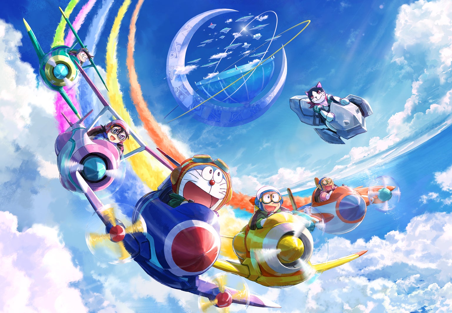 「映画ドラえもん のび太と空の理想郷」メインカット（C）藤子プロ・小学館・テレビ朝日・シンエイ・ADK 2023
