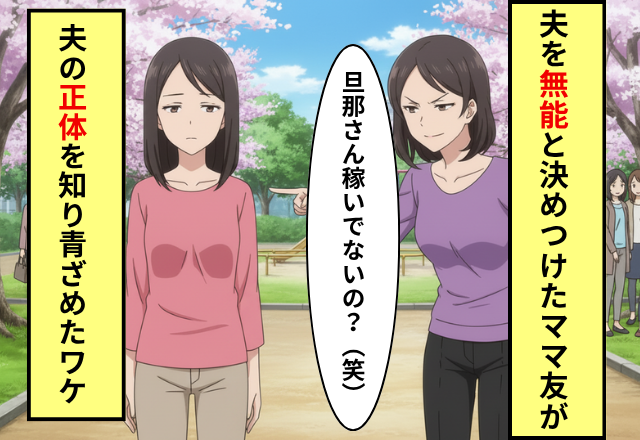 「旦那さん稼いでないの？」夫を見下すママ友！だが「実は夫は…」夫の正体を知ったママ友が青ざめた話