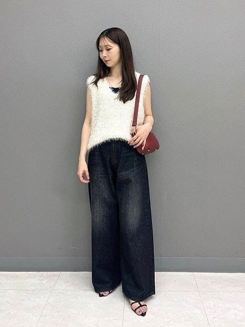 ワイドデニム コーデ ワイドデニムコーデ4