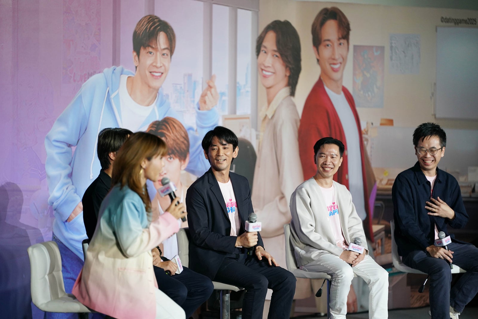 「Dating Game～口説いてもいいですか、ボス！？～」記者会見の様子（C）datinggame2025