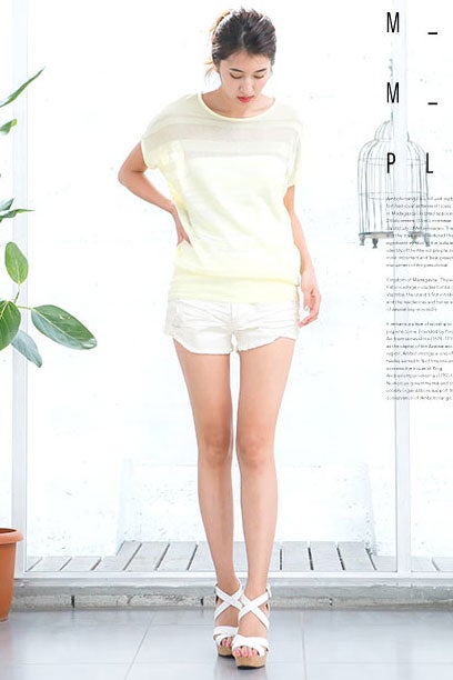 カットオフ×クラッシュジャンクデニムショートパンツ「神戸レタス」2290円（税込）／画像提供：神戸レタス