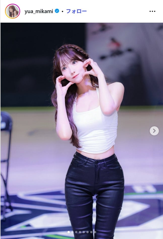 三上悠亜Instagramより