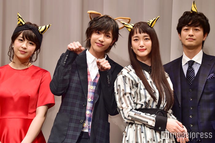 (左から)柳ゆり菜、志尊淳、入山法子、竹財輝之助 (C)モデルプレス