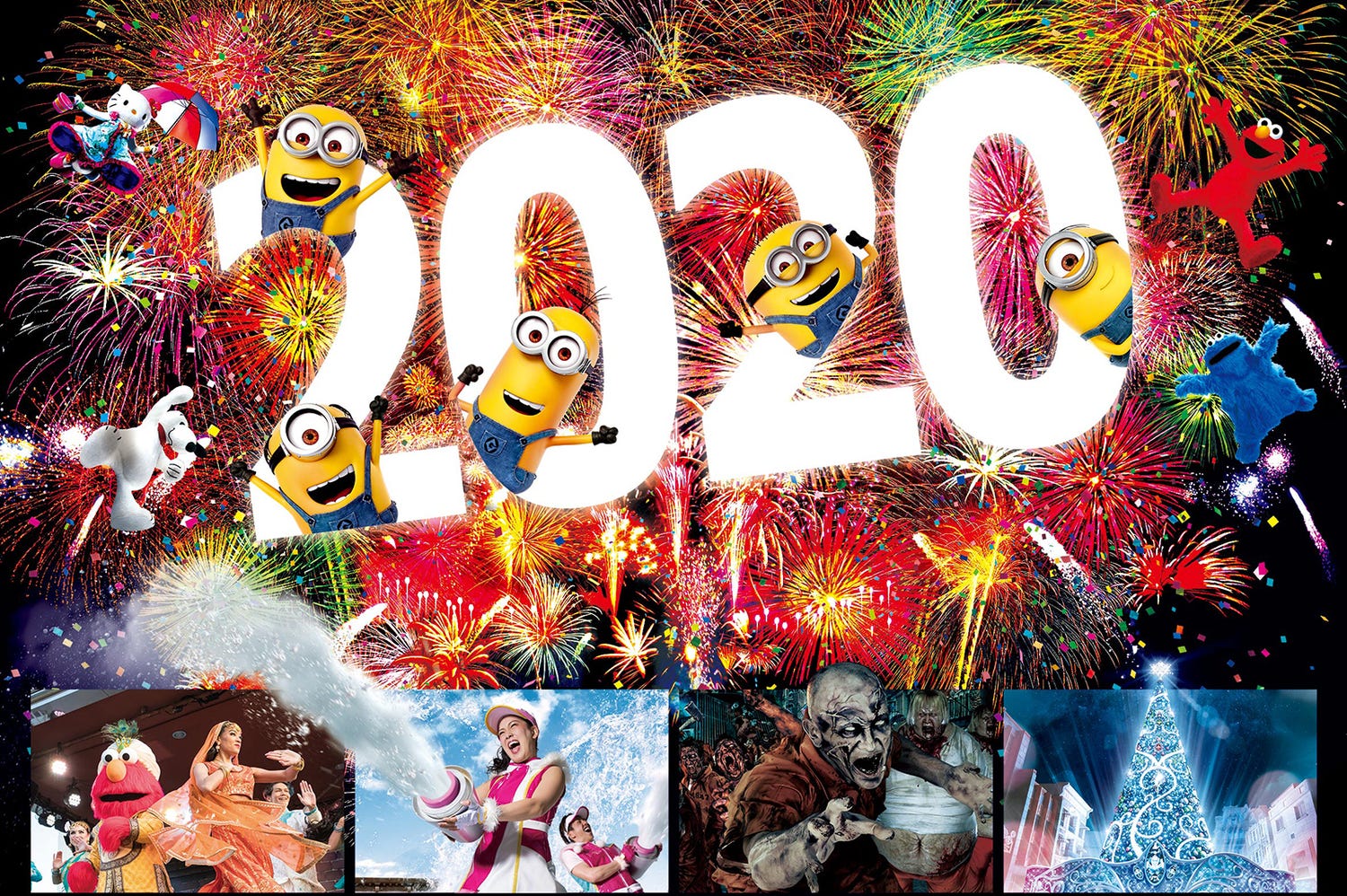 USJ「ユニバーサル・カウントダウン・パーティ 2020」チケット完売の人気イベント開催決定