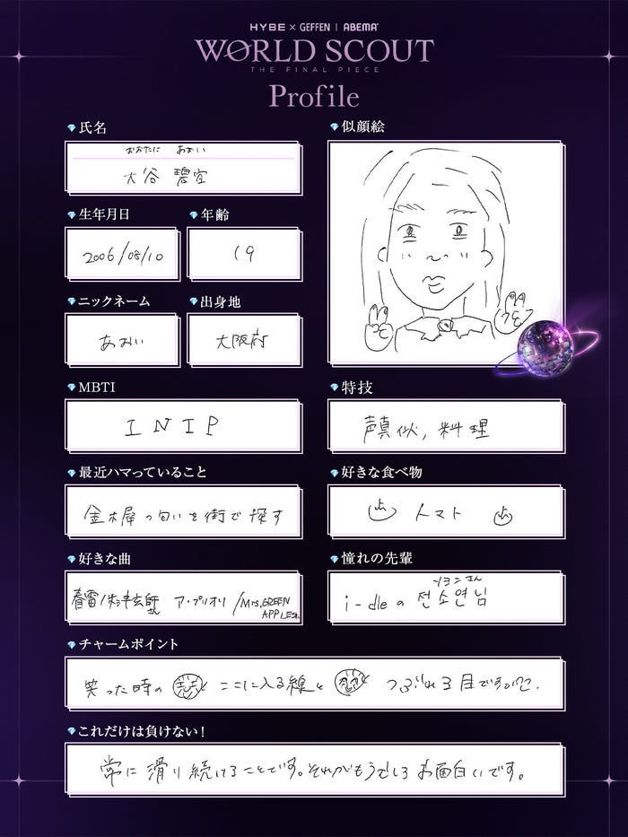 大谷碧空(Aoi Otani)(C)AbemaTV,Inc.