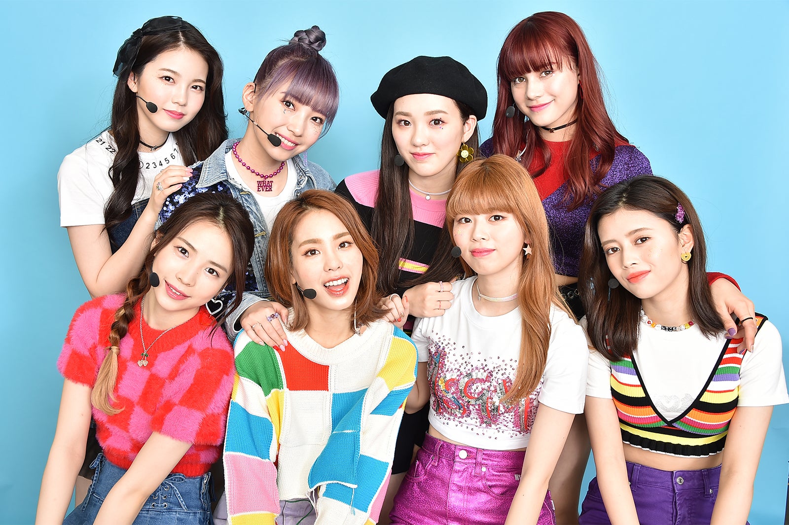 （後列左から）AYAKA、MAYUKA、RIO、NINA（前列左から）MAYA、MAKO、RIKU、RIMA （C）TBS