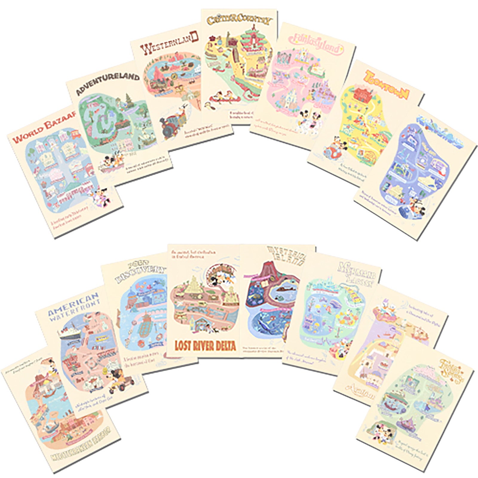 ポストカードセット¥2,800（C）Disney