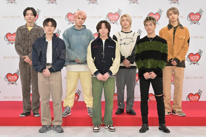 BE:FIRST(左から)RYUHEI、MANATO、LEO、SOTA、SHUNTO、RYOKI、JUNON(C)NHK