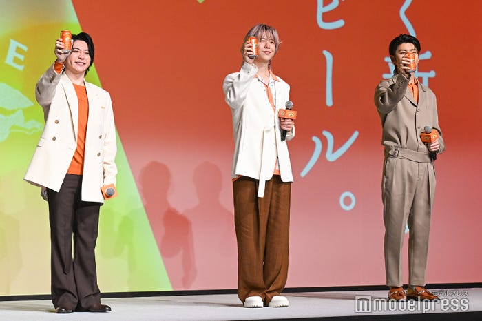 (左から)大森元貴、藤澤涼架、若井滉斗(C)モデルプレス