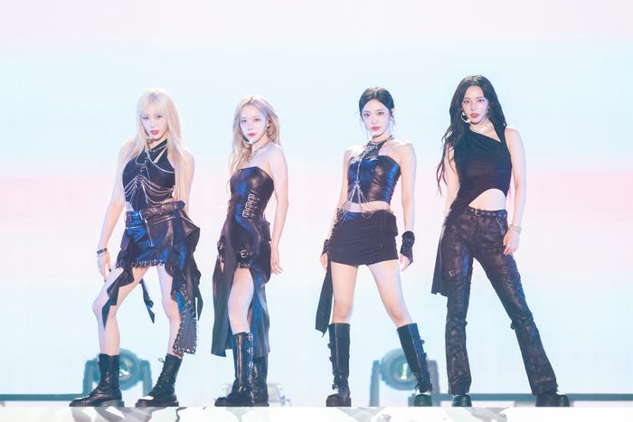 ジゼル、ウィンター、ニンニン、カリナ/aespa Photo by Seitaro Tanaka