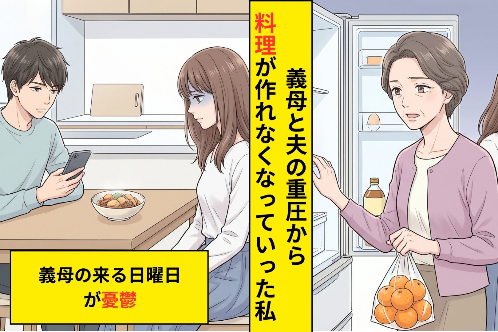 「外食ばかりして料理してあげなよ」と言う義母に、私が返せなかった一言