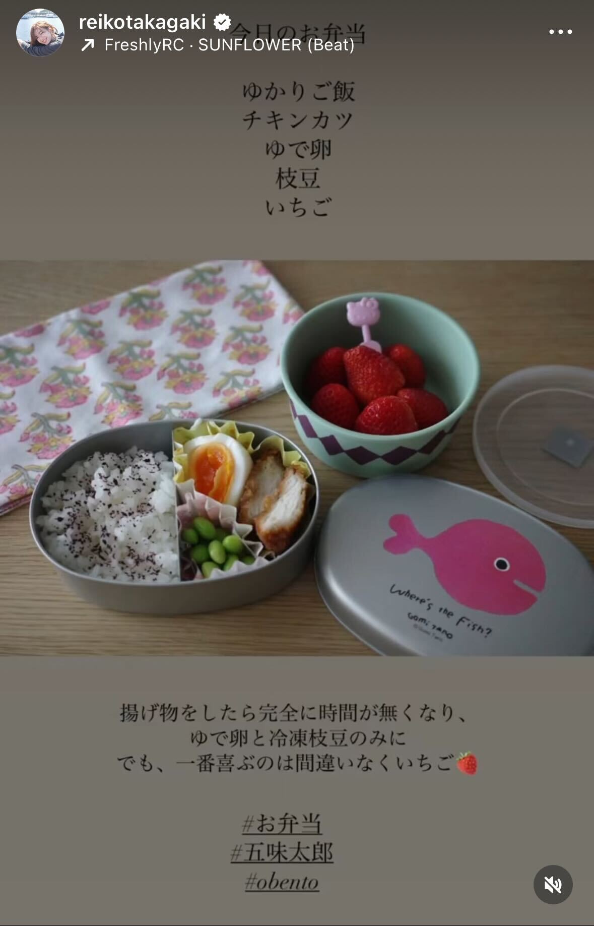 高垣麗子Instagramより