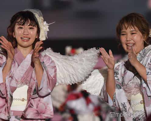 平成フラミンゴ、初ランウェイで感極まる<関コレ2022S/S>