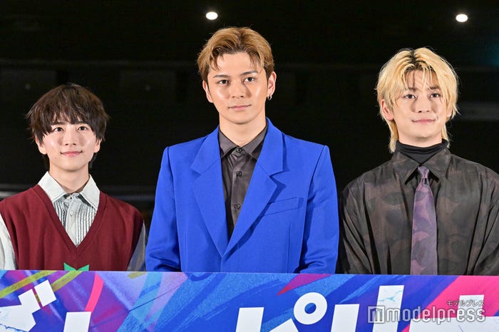 板垣李光人、眞栄田郷敦、高橋文哉(C)モデルプレス