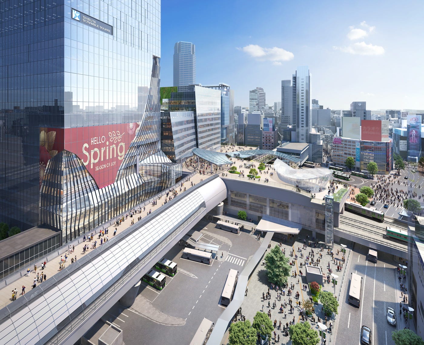 渋谷駅一帯の大規模再開発、最終章へ 駅起点に東西南北つなぐ歩行者通路や渋谷スクランブルスクエア第II期完成